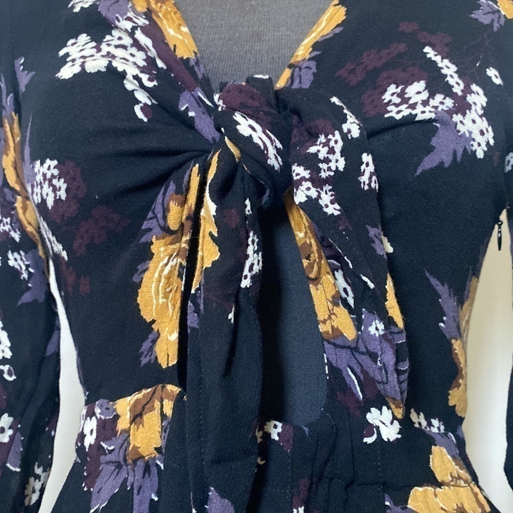 Free people black floral dress